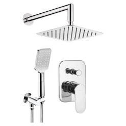 Umywalki I Baterie|Umywalki I Baterie|Deante Zestaw prysznicowy podtynkowy chrom ALPINIA