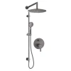 Umywalki I Baterie|Umywalki I Baterie|Deante Zestaw prysznicowy podtynkowy z drążkiem z głowicą prysznicową NAC D6QP titanium ARNIKA