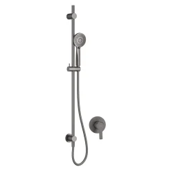 Umywalki I Baterie|Umywalki I Baterie|Deante Zestaw prysznicowy podtynkowy z drążkiem NAC D9TP titanium ARNIKA