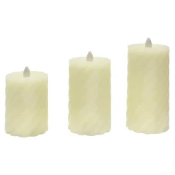 Zestaw świec LED dekoracyjne, 3 sztuki