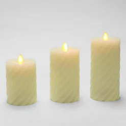 Zestaw świec LED dekoracyjne, 3 sztuki