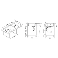 Zlewozmywaki|Alveus Zlewozmywak CANTO 130 czarny