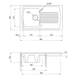 Deante Zlewozmywak LUSITANO ZCL 611N