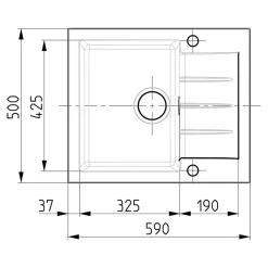 Zlewozmywaki|Alveus Zlewozmywak odwracalny czarny DRAGAN 10