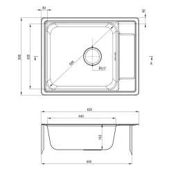 Zlewozmywaki|Deante Zlewozmywak stalowy SOUL 63x5O DEKOR z baterią wielofunkcyjną LUNO