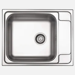 Deante Zlewozmywak stalowy z ociekaczem satyna SOUL 63x50 cm