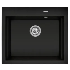 PYRAMIS POLSKA SPÓŁKA Z OGRANICZONĄ ODPOWIEDZIALNOŚCIĄ Zlewozmywak volcano NOTUS 57x51,5 cm + deska kuchenna i dzbanek z filrem