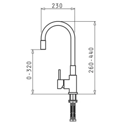 PYRAMIS POLSKA SPÓŁKA Z OGRANICZONĄ ODPOWIEDZIALNOŚCIĄ Zlewozmywak ZEFIR z baterią HERA szary beton 62x50 cm + Pyra Clean