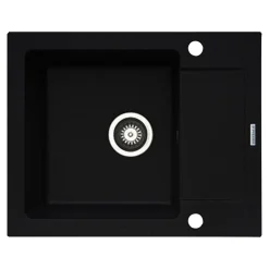 PYRAMIS POLSKA SPÓŁKA Z OGRANICZONĄ ODPOWIEDZIALNOŚCIĄ Zlewozmywak ZEFIR z baterią HERA volcano 62x50 cm + Pyra Clean